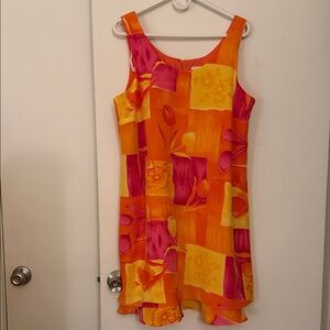 Kathie Lee Collection Orange Dress